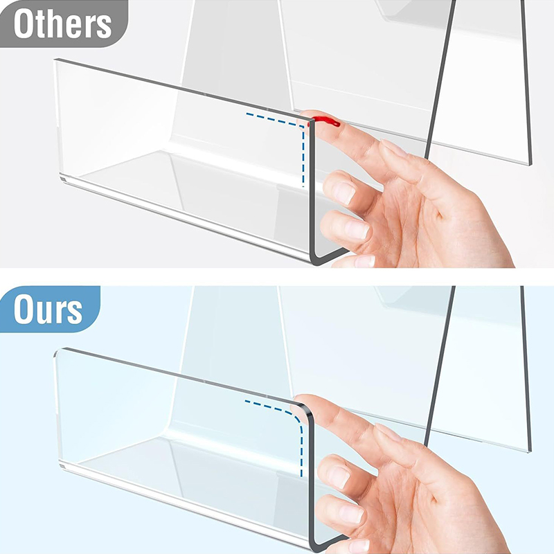 Clear Acrylic Book Stand Holder - 【M】ที่วางหนังสือการ์ตูนอะคริลิก ที่วางหนังสือ ที่วางกรอบหนังสือการ์ตูน แท่นวางแล็ปท็อปใส แท่นวางนิตยสาร
