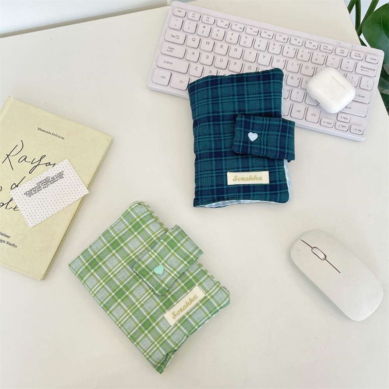 ปกผ้าลายตารางสีเขียวขาวสำหรับส - Stationery Books บทวิจารณ์และราคา