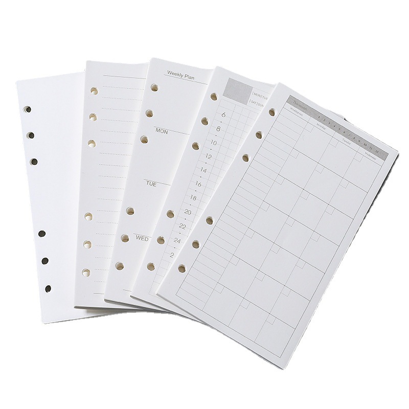 A5 A6 A7 หลวมโน้ตบุ๊คเติมเกลีย - A5 Spiral Dotted Grid Notebook บทวิจารณ์และราคา