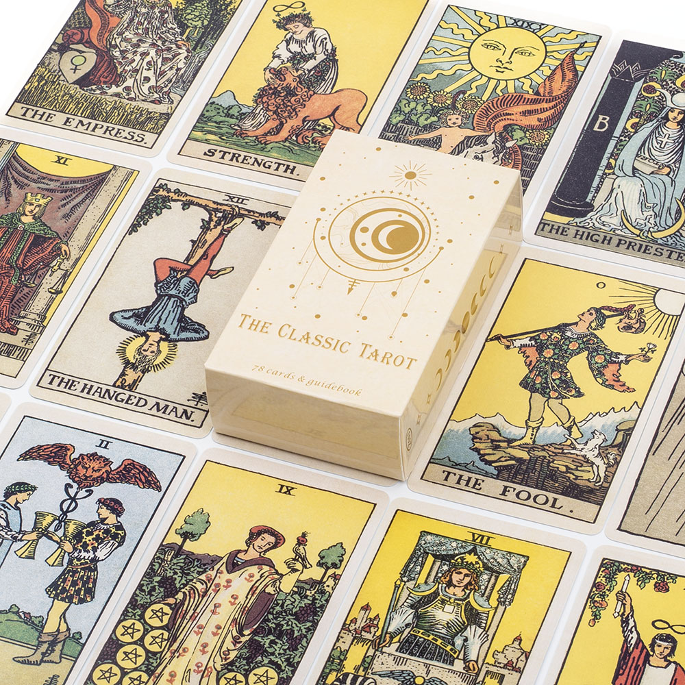 เกมกระดานไพ่ทาโรต์คลาสสิกสําหร - Tarot Deck With Guidebook บทวิจารณ์และราคา