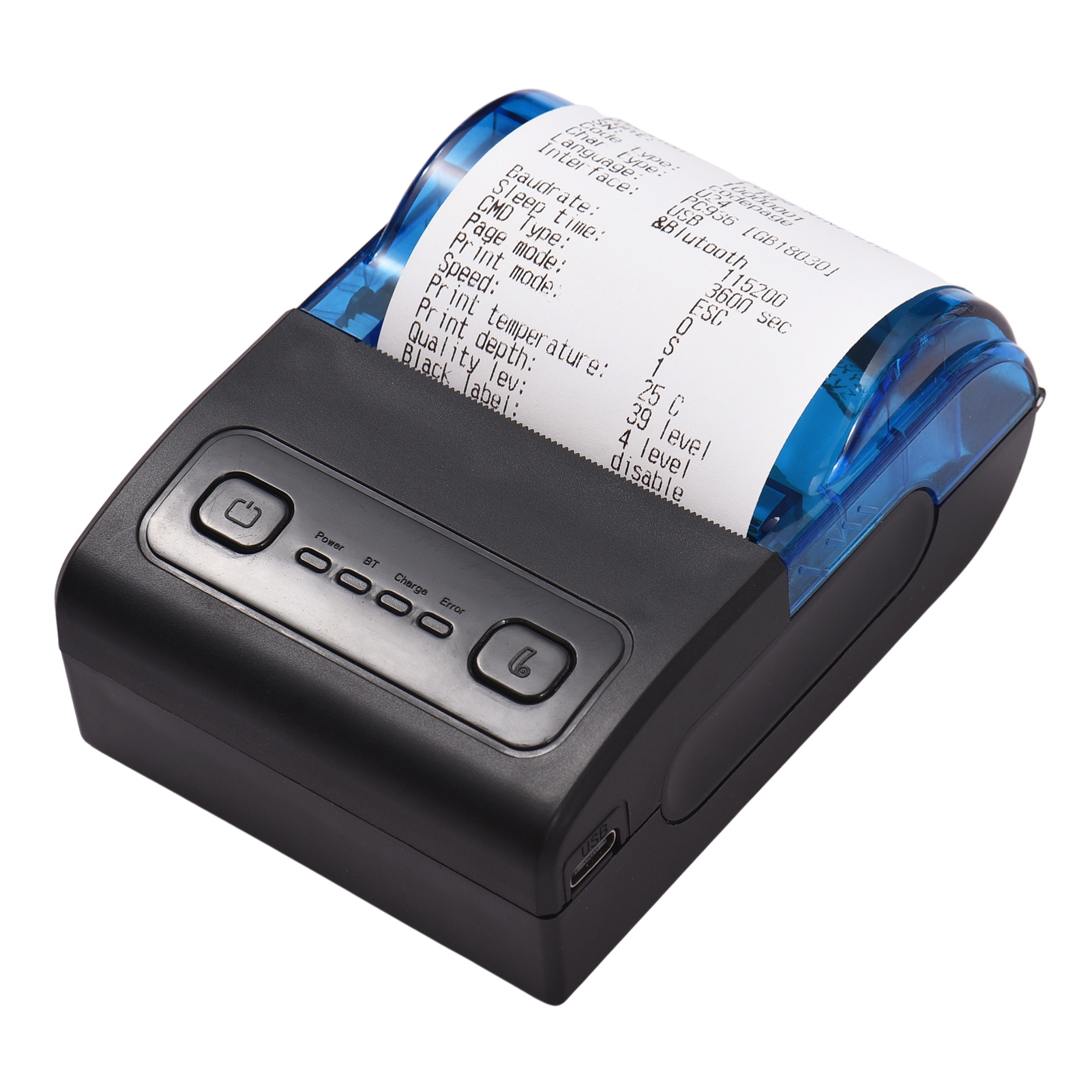 เครื่องพิมพ์ความร้อนขนาดเล็กแบ - Mini Pocket Thermal Printer Paper Roll บทวิจารณ์และราคา