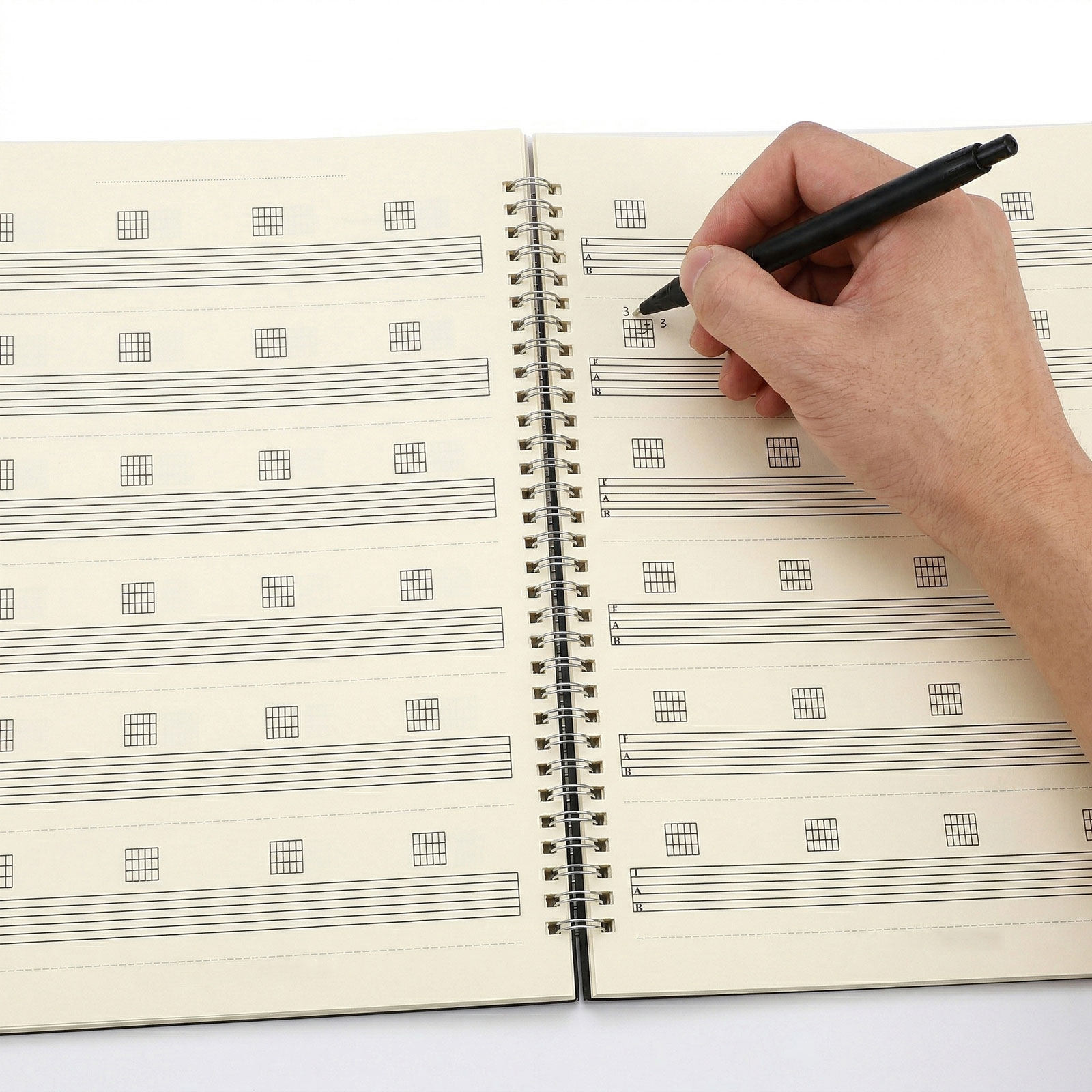 สมุดโน้ตเพลงกีตาร์ 2 ชิ้น กระด - Blank Sheet Music Notebook บทวิจารณ์และราคา