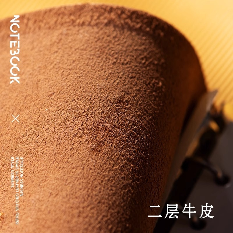 สมุดโน้ตธุรกิจหนังวินเทจขนาด A - Vintage Leather Journal Notebook บทวิจารณ์และราคา