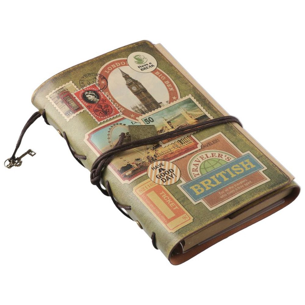 สมุดบันทึกนักเดินทางวินเทจส่วน - Vintage Leather Journal Notebook บทวิจารณ์และราคา