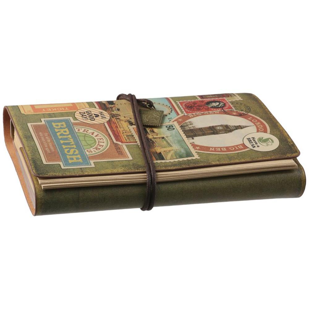 สมุดบันทึกนักเดินทางวินเทจส่วน - Vintage Leather Journal Notebook บทวิจารณ์และราคา