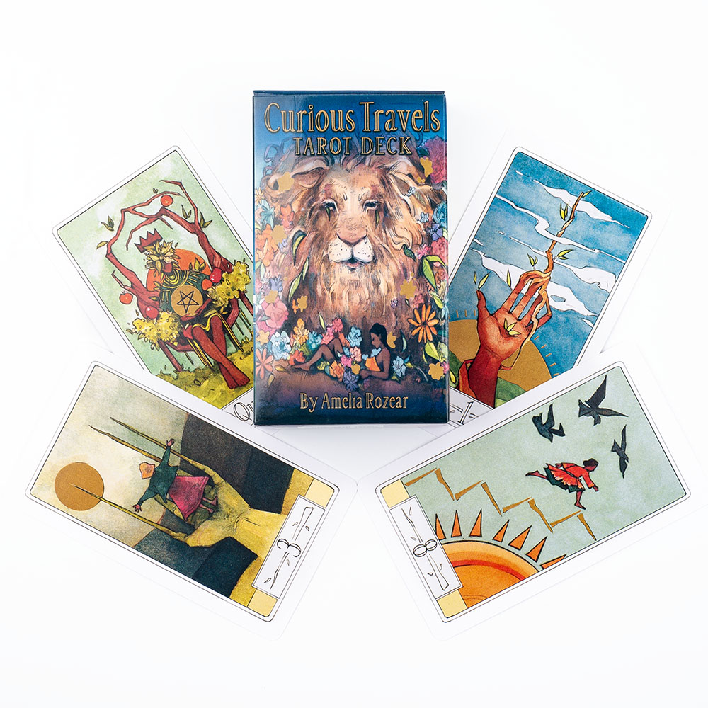 Curious Travels Tarot 10.3*6 ซ - Tarot Deck With Guidebook บทวิจารณ์และราคา