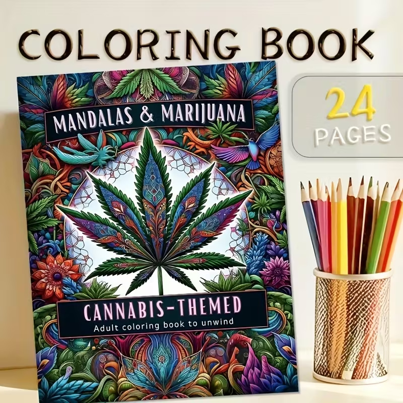 24 หน้า สไตล์มันดาลา สมุดระบาย - Adult Coloring Book Stress Relief บทวิจารณ์และราคา
