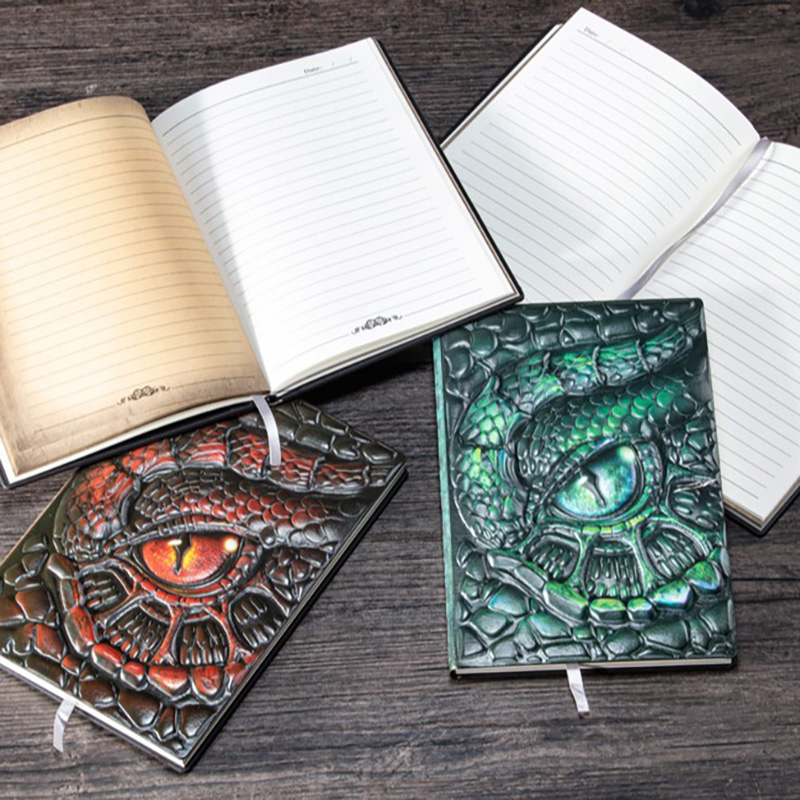 สมุดโน้ต A5 ลายมังกรนูน 3 มิติ - Vintage Leather Journal Notebook บทวิจารณ์และราคา