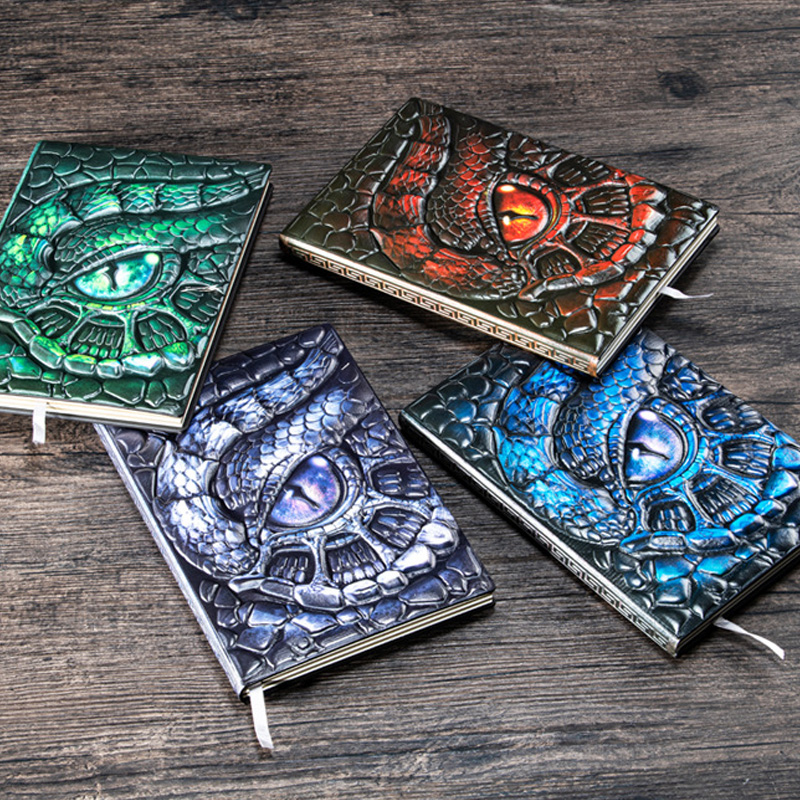 สมุดโน้ต A5 ลายมังกรนูน 3 มิติ - Vintage Leather Journal Notebook บทวิจารณ์และราคา